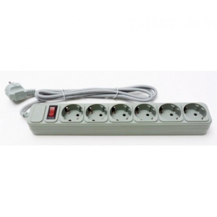 ProLogix 6 розеток 1,8 m сірий (PRS-075P6-18G)