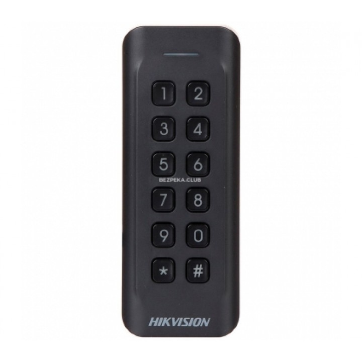 Кодова клавіатура Hikvision DS-K1802MK зі зчитувачем карт Mifare