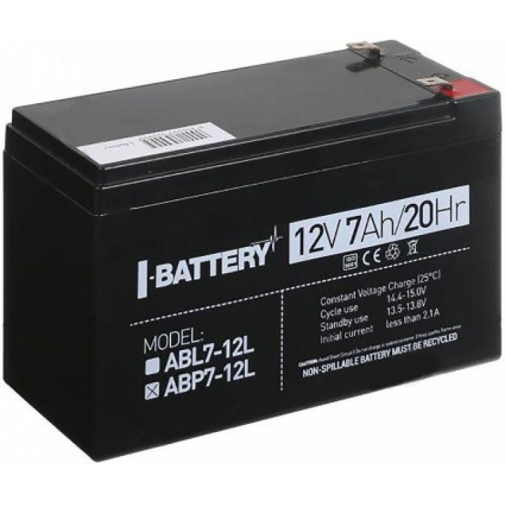 Акумуляторна батарея I-Battery ABP7-12L 12V 7 Ah