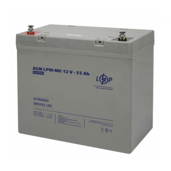 Акумуляторна батарея LogicPower AGM LPM-MG 12V - 55 Ah