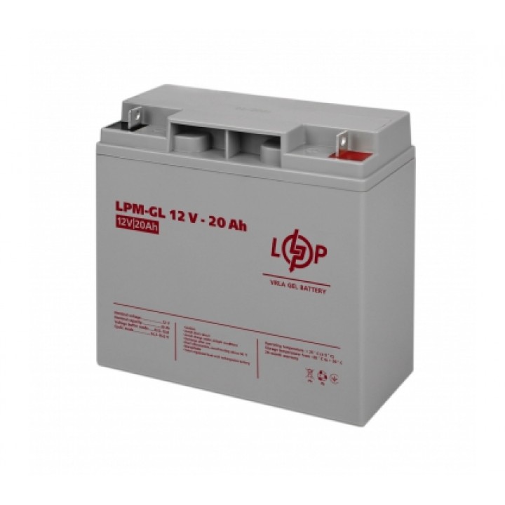 Акумулятор гелевий LogicPower LPM-GL 12V 20 Ah