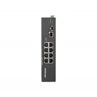 8-портовий некерований POE комутатор Hikvision DS-3T0310HP-E/HS