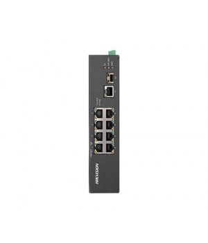 8-портовий некерований POE комутатор Hikvision DS-3T0310HP-E/HS