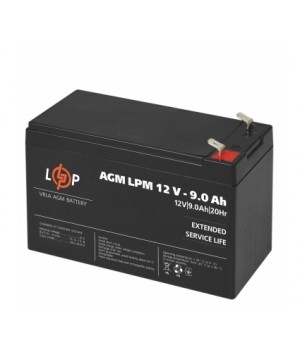 Акумулятор свинцево-кислотний LogicPower AGM LPM 12V 9 Ah