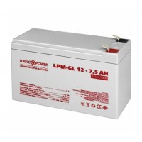 Акумулятор гелевий LogicPower LPM-GL 12V 7.5 Ah