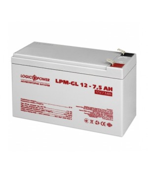 Акумулятор гелевий LogicPower LPM-GL 12V 7.5 Ah