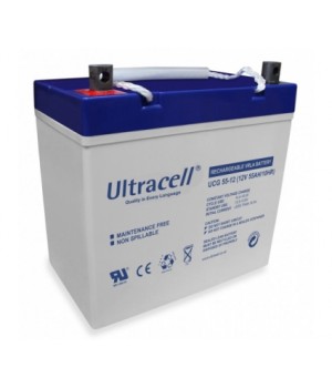 Акумуляторна батарея гелева Ultracell UCG55-12 (12V 55 Ah)