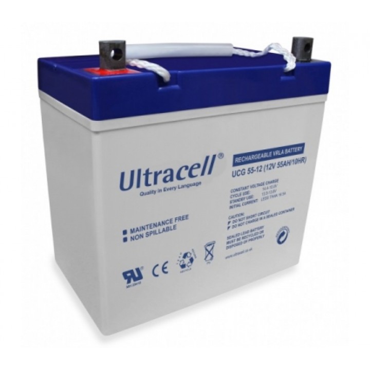Акумуляторна батарея гелева Ultracell UCG55-12 (12V 55 Ah)