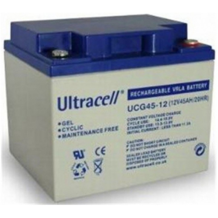 Акумуляторна батарея гелева Ultracell UCG45-12 (12V 45 Ah)