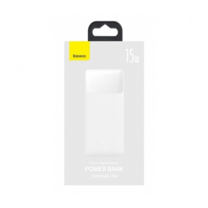 Powerbank Baseus Bipow 20000 mAh 15 W White (PPDML-J02)
