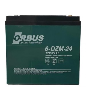 Акумуляторна батарея Orbus 6-DZM-24 1224 AGM 12V 24 Ah