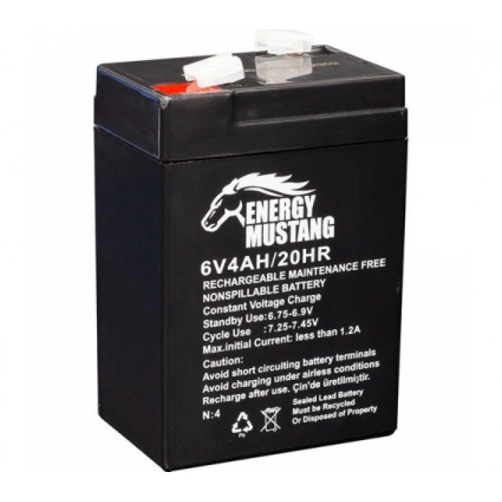 Акумуляторна батарея Mustang Energy AGM 6V 4Ah