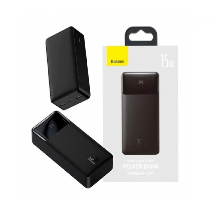 Baseus Powerbank Bipow 30000 mAh 15 W Black (PPBD30)