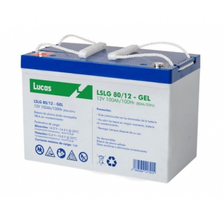 Акумуляторна батарея гелева Lucas LSLG 80/12 GEL