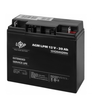 Акумулятор свинцево-кислотний LogicPower AGM LPM 12V 20 Ah