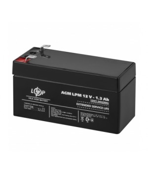Акумулятор свинцево-кислотний LogicPower AGM LPM 12V 1.3 Ah