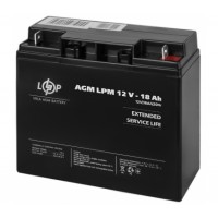 Акумулятор свинцево-кислотний LogicPower AGM LPM 12V 18 Ah