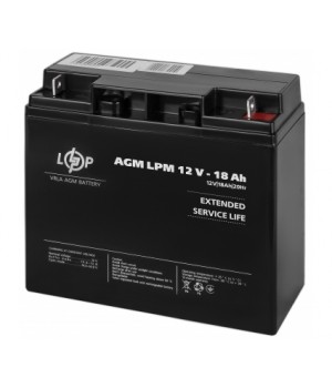 Акумулятор свинцево-кислотний LogicPower AGM LPM 12V 18 Ah