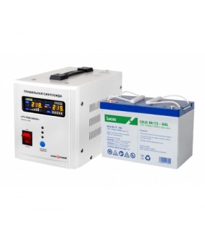 UPS LogicPower LPY-PSW-500VA+ + АКБ Lucas LSLG 80/12 GEL