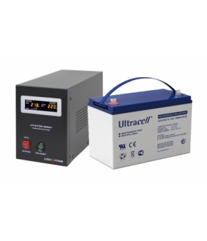 UPS LogicPower LPY-B-PSW-1000VA+ (700Вт)+ АКБ Ultracell UCG100-12