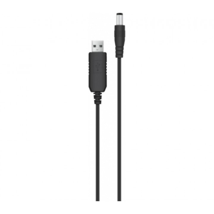 Кабель живлення ACCLAB USB to DC, 5,5х2,1 мм, 9V, 1A чорний
