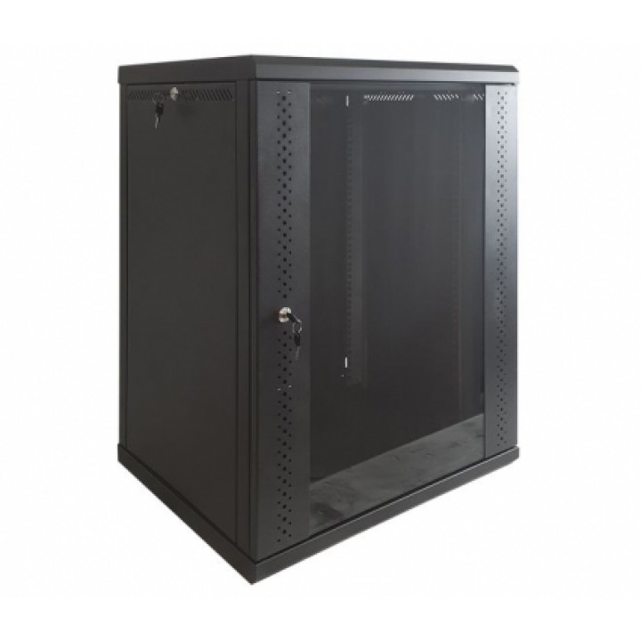 Шафа настінна 18U 600х600х907 black