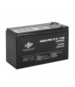 Акумулятор свинцево-кислотний LogicPower AGM LPM 12V 7 Ah