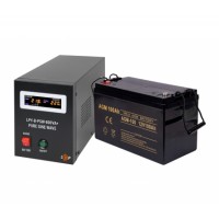 Комплект UPS LogicPower LPY-B-PSW-800VA+ + АКБ SADA 100Ah 12V AGM