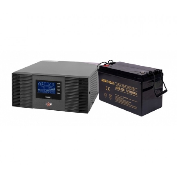 Комплект UPS LogicPower LPM-PSW-1500VA + АКБ SADA 100Ah 12V AGM