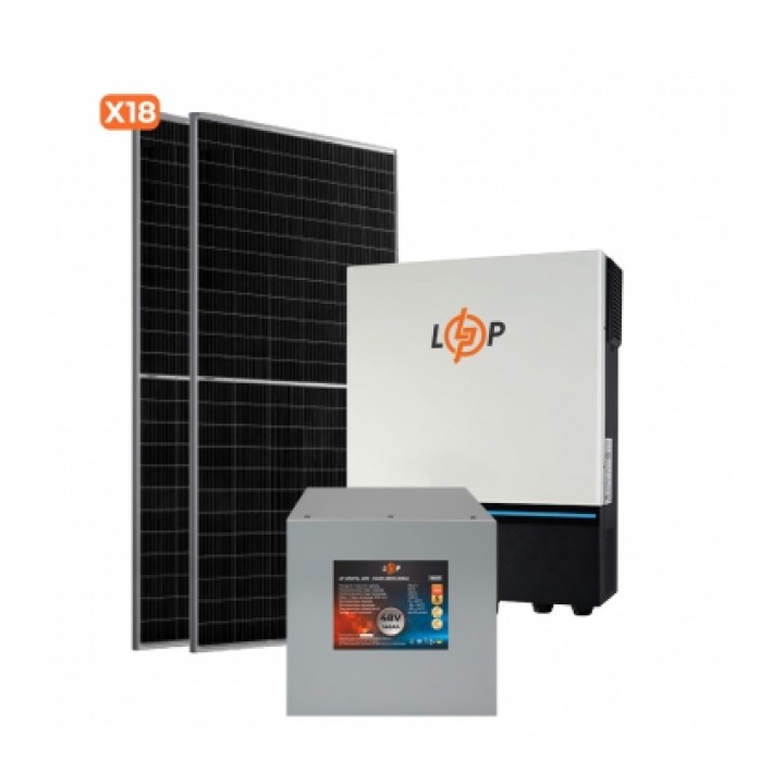 Комплект СЕС Преміум 8kW АКБ 9.6kWh LiFePO4 202 Ah