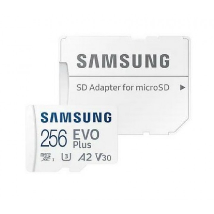 Карта пам'яті microSDXC 256 GB Samsung EVO Plus UHS-I + SD адаптер