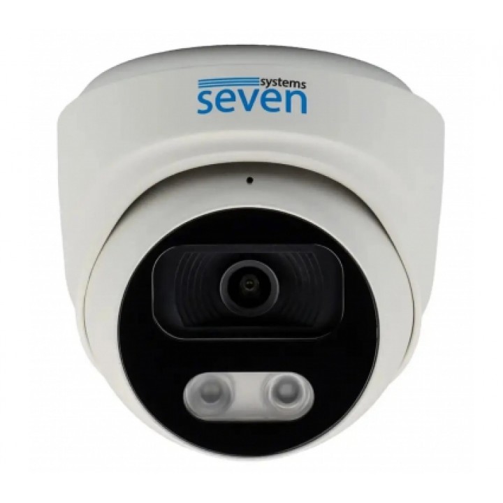 IP-відеокамера 8 Мп вулична/внутрішня SEVEN IP-7218PA PRO white (2,8mm)