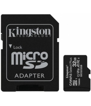 Карта пам'яті Kingston microSDHC 32GB Canvas Select Plus Class 10 UHS-I А1 + SD-adapter (SDCS2/32GB)