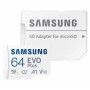 Карта пам'яті Samsung Evo Plus microSDXC 64GB UHS-I U1 V10 A1 + SD (MB-MC64KA/EU)