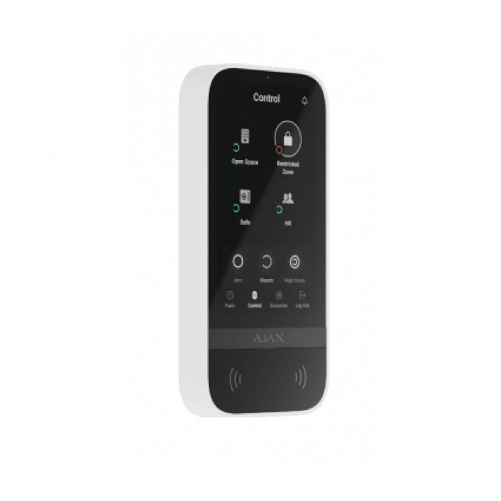Клавіатура Ajax KeyPad TouchScreen біла