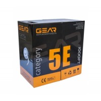 Кабель GEAR UTP 4x2x0,51 Cat5E, CCA, для внутрішніх робіт, 305m
