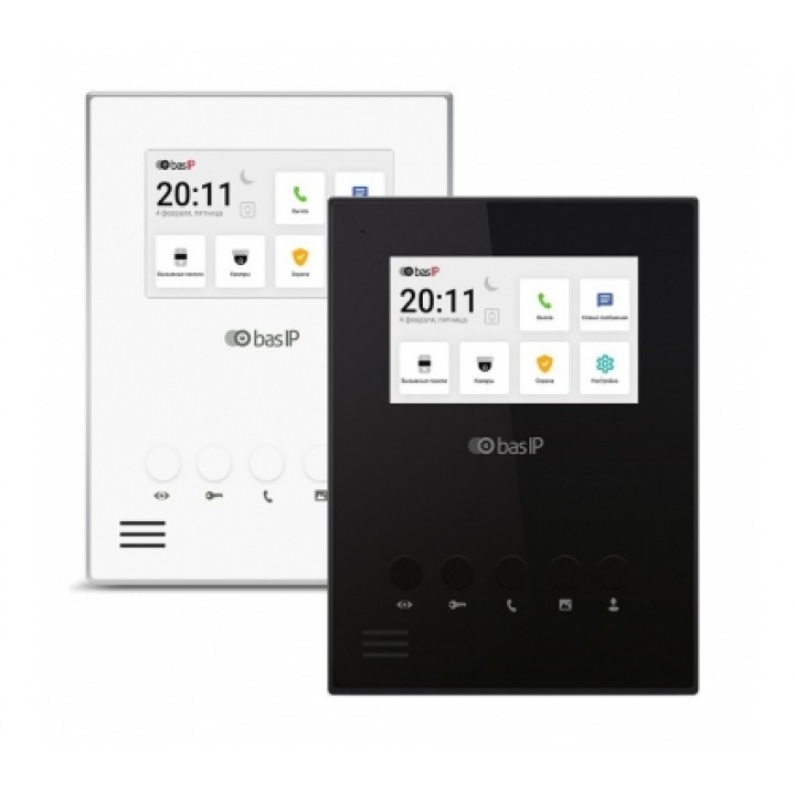 IP відеодомофон Bas-IP AU-04LA white