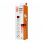 Мережевий фільтр COLORWAY CW-PSEA52W White, 5 розеток, 2м