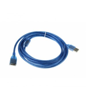Подовжувач активний USB 2.0 AM/AF, 5m, прозорий з чіпом Q50