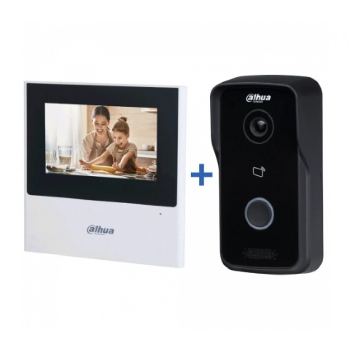 Комплект Dahua DHI-VTH2611L-WP 4.3" Wi-Fi + DHI-VTO2111D-P-S2