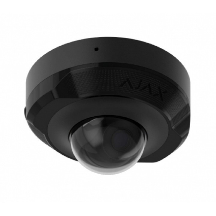 Дротова охоронна IP-камера Ajax DomeCam Mini black (8Mp/4mm)