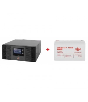 Комплект UPS LogicPower LPM-PSW-1500VA + АКБ 100 Ah 12V GEL Logicpower