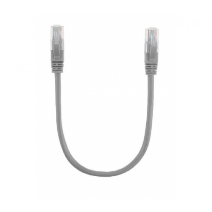 Патч-корд литий UTP Cu RJ45 0,25м сірий