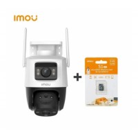 Wi-Fi відеокамера IMOU Cruiser Dual 8MP IPC-S7XP-8M0WED-0360B + microSD 128Gb