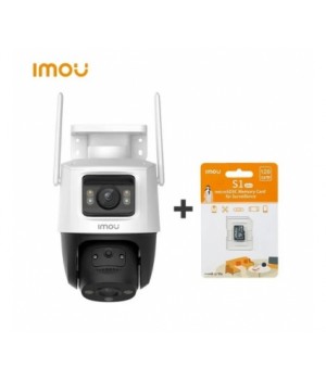 Wi-Fi відеокамера IMOU Cruiser Dual 8MP IPC-S7XP-8M0WED-0360B + microSD 128Gb