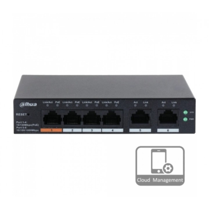 Комутатор Dahua PFS3006-4ET-60