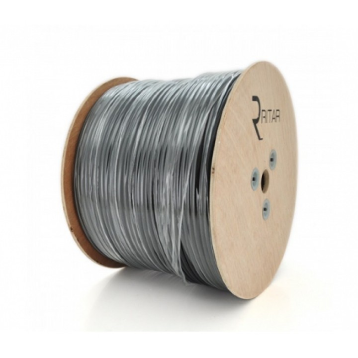 Кабель коаксіальний c живленням зовнішній Ritar RG-59+2x0.5