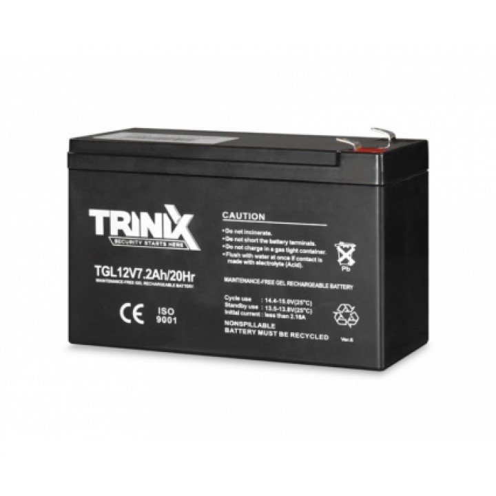 Акумуляторна батарея гелева Trinix 12V 7.2 Ah