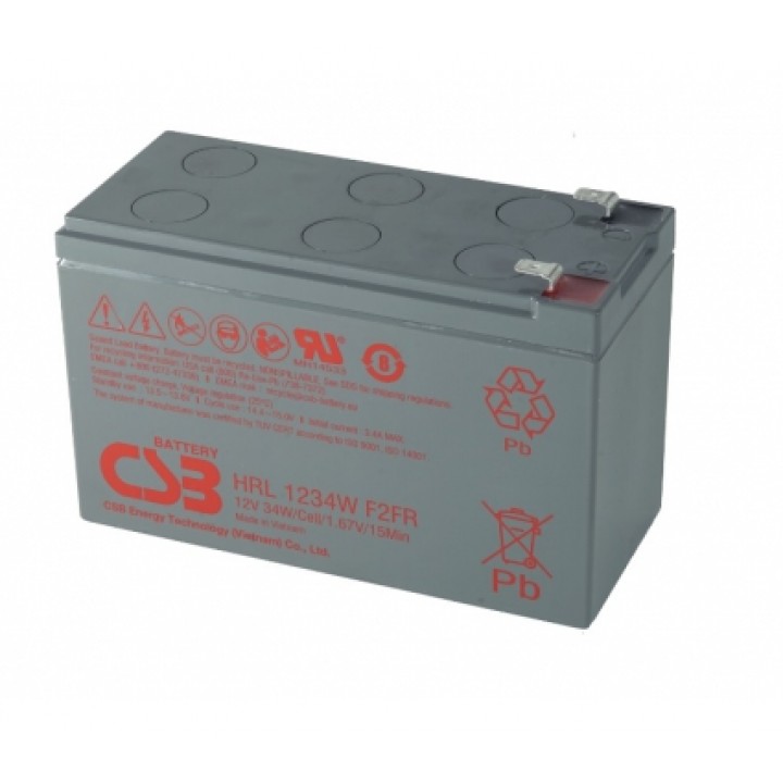 Акумуляторна батарея CSB HRL 1234W F2FR 12V 9Ah