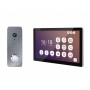 Комплект дофон + панель Seven DP-7517FHDW black + CP-7507FHD grey